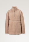 Pehmeä fleece-pusero - beige