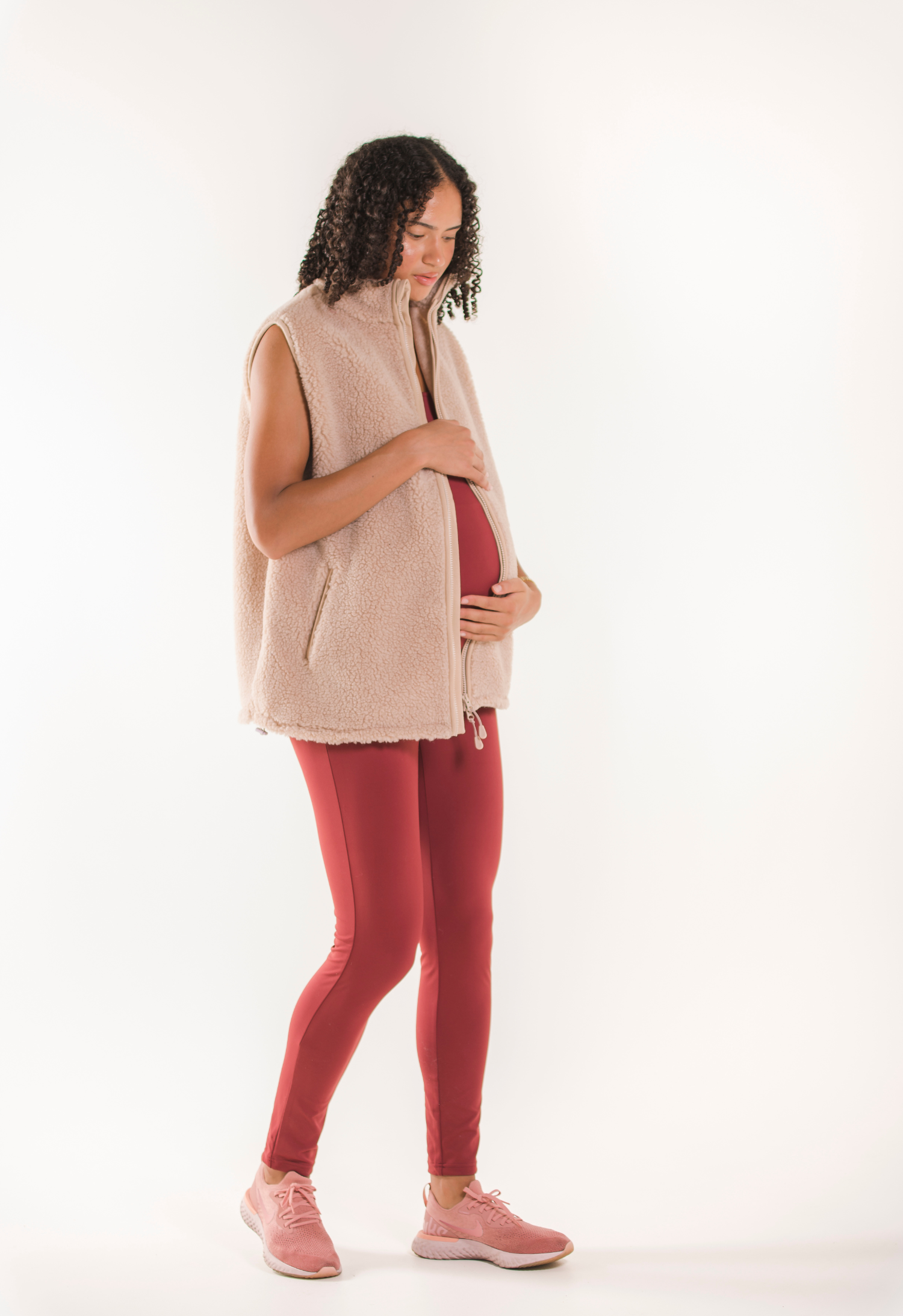 Pörröinen fleeceliivi - beige