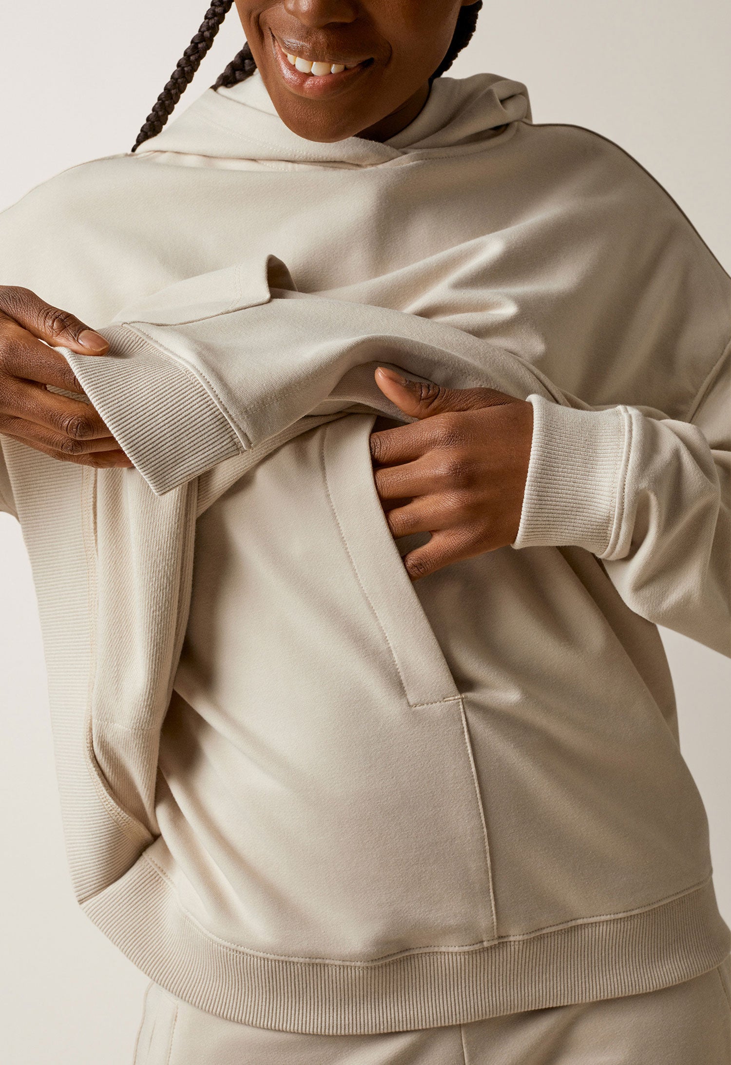 Imetys-huppari - vaalea beige