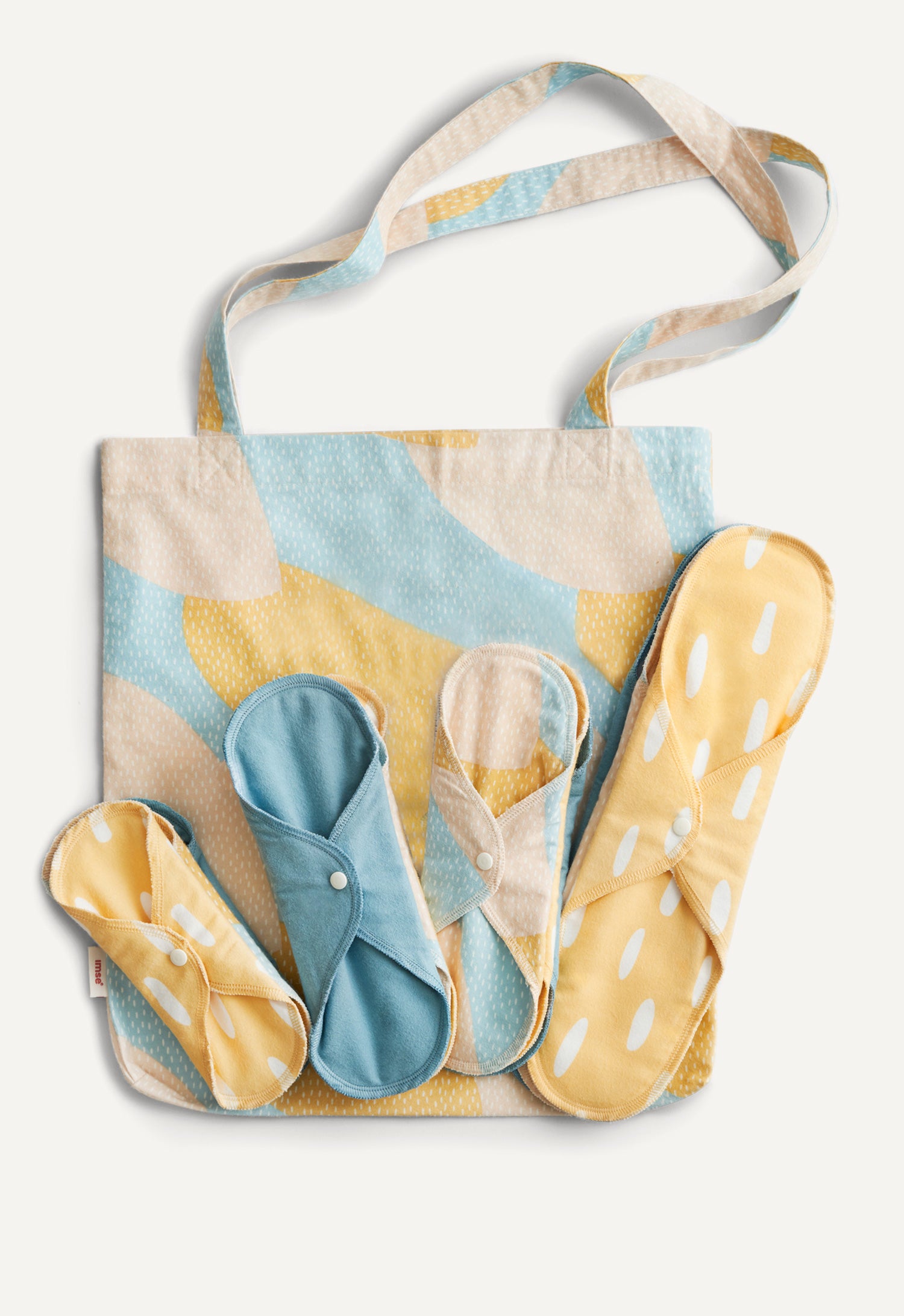 Aloituspaketti kangassiteitä – sininen kuosi