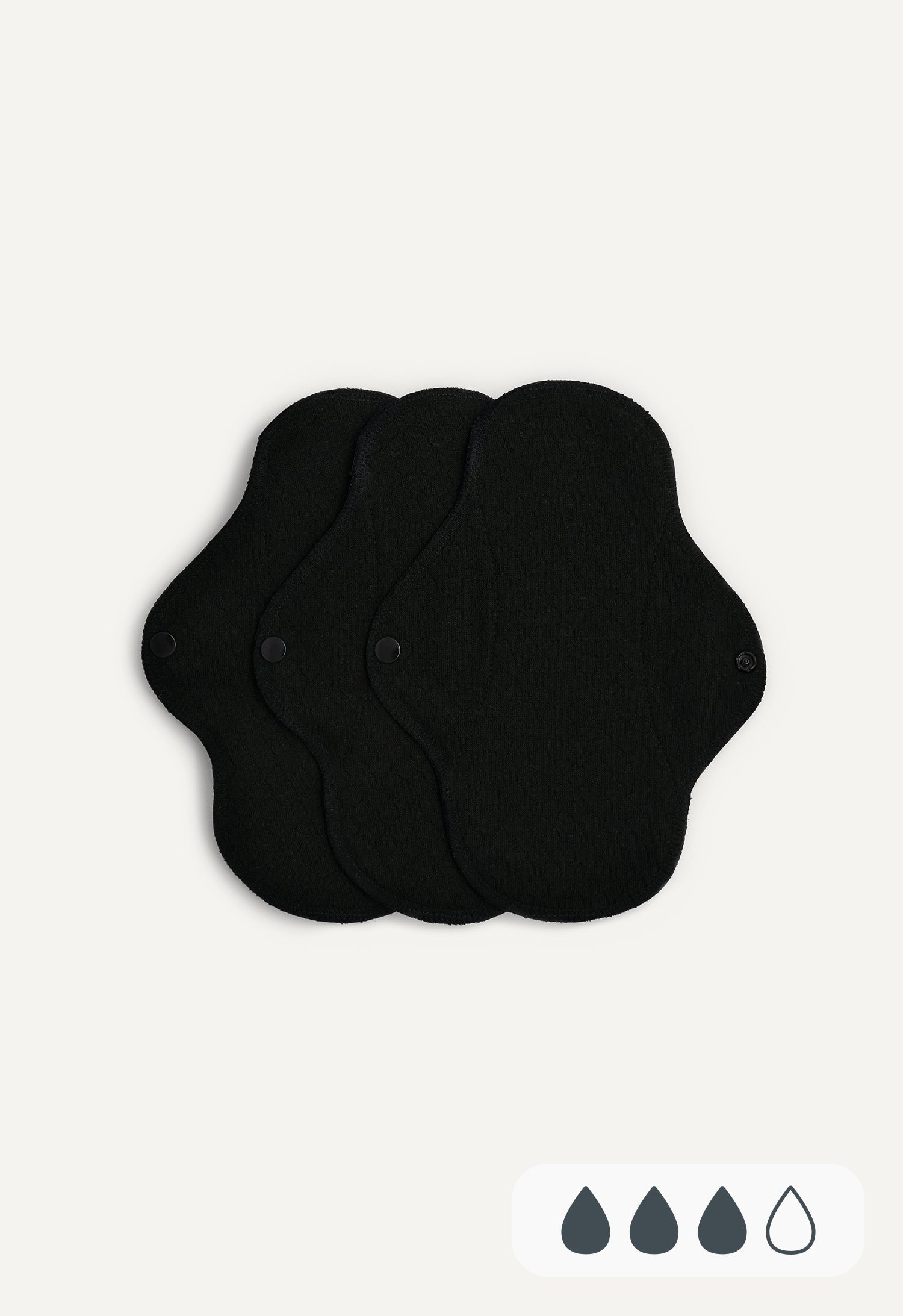 Nopeasti imeytyvät kangassiteet - Musta