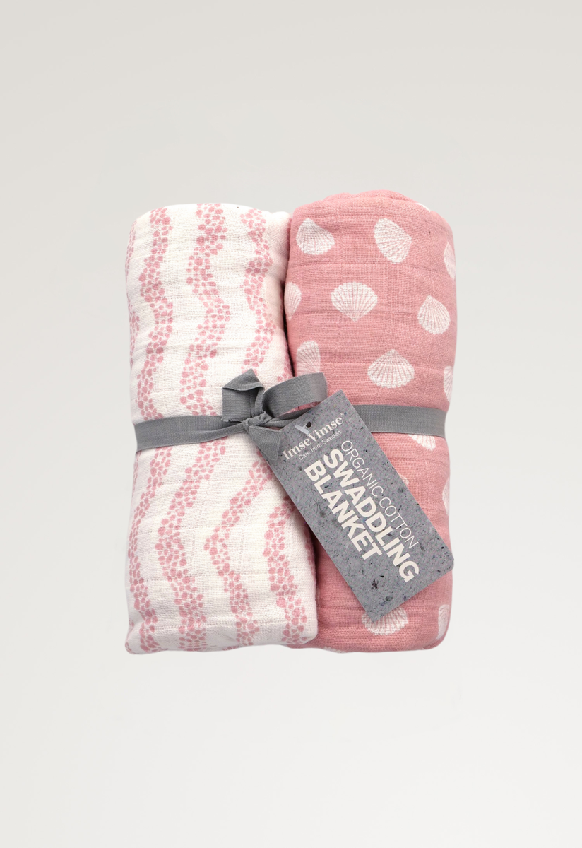 Musliiniliinat - vaaleanpunainen kuori/kivi