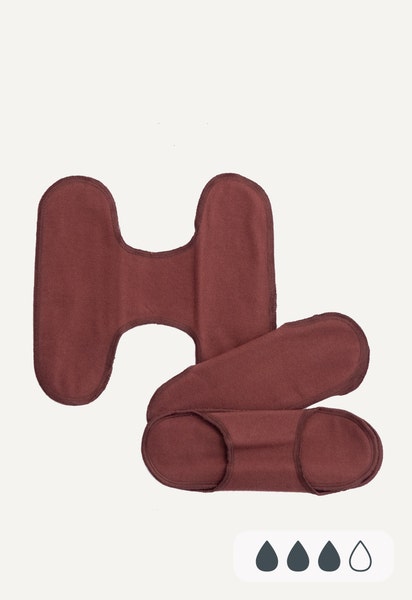 Kangassiteet - Napittomat - Tummanpunainen