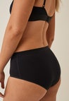 Kuukautisalushousut – hipster – kevyt vuoto – musta