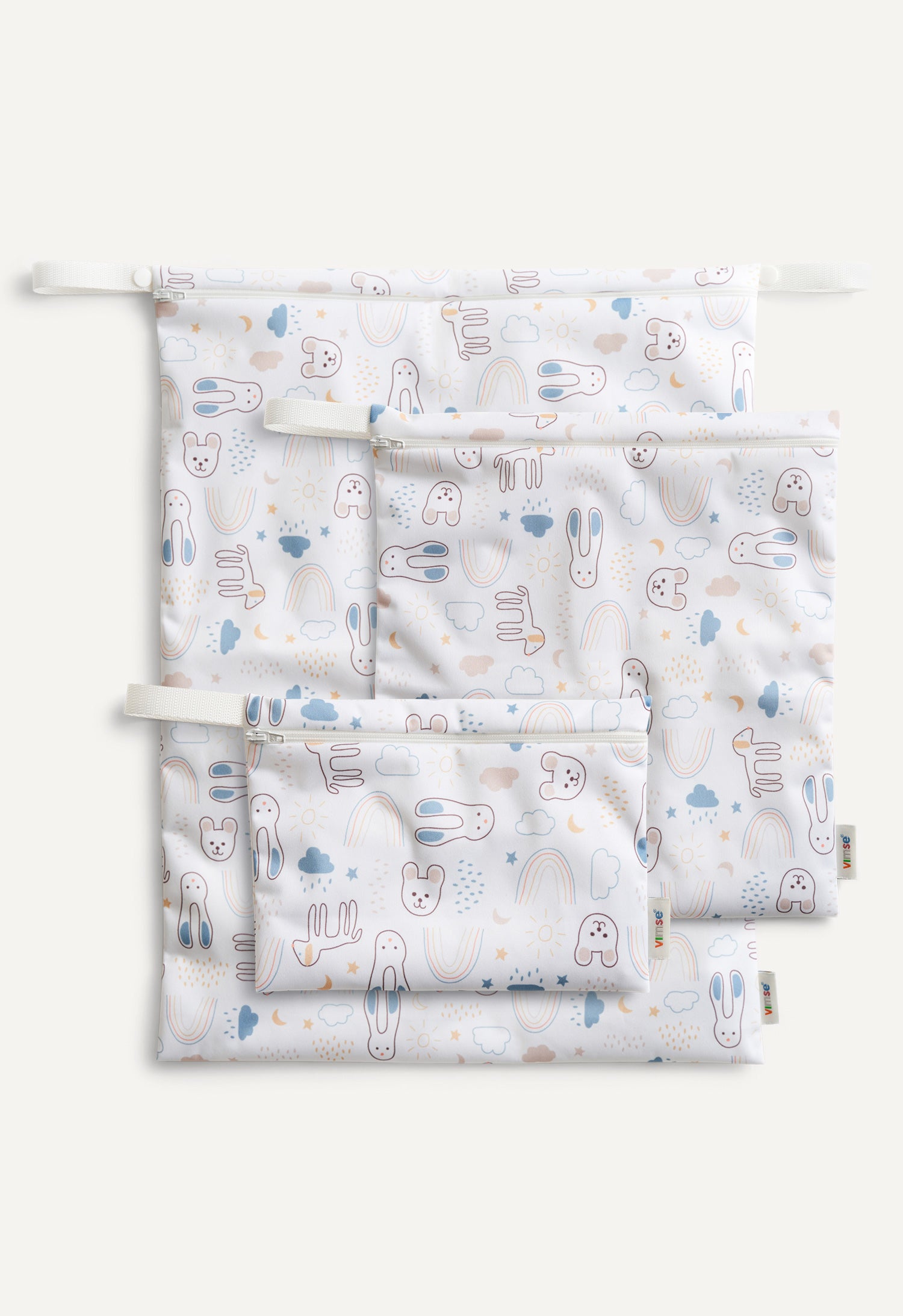 Säilytyspussi - Valkoinen teddy