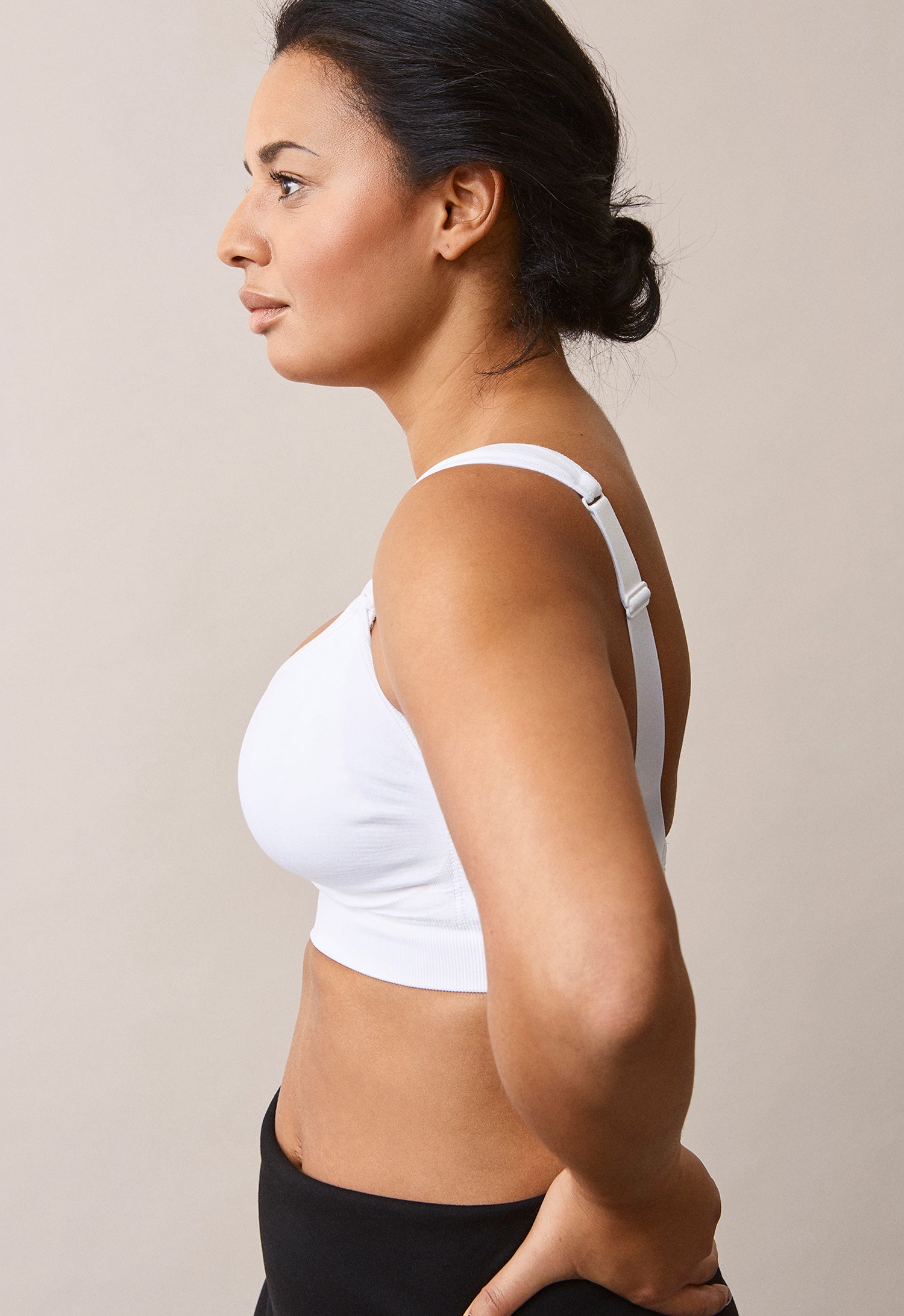 Tukevat kaarettomat imetysliivit 60D - 90H - Valkoinen